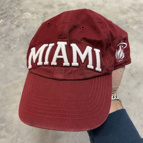 NBA Miami Heat 47 Brand Twins Hat (Adjustable) Monochrome Red Red White - Picture 1 of 7